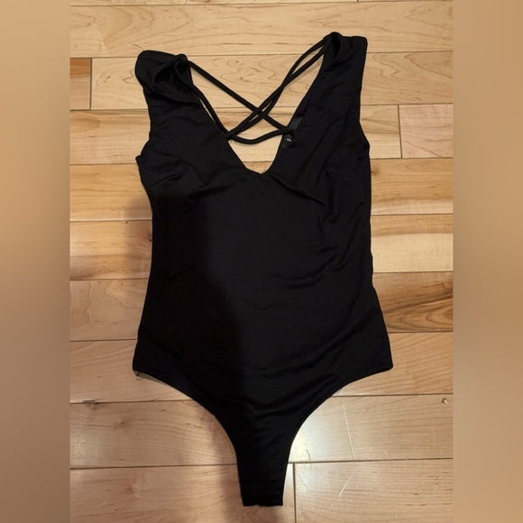LULU’S SOMEONE GREAT BLACK BODYSUIT - Picture 4 of 6